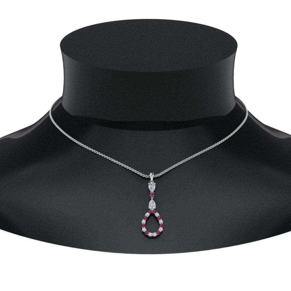 teardrop-diamond-drop-pendant-necklace-with-pink-sapphire-in-FDPD9049GSADRPI-NL-WG