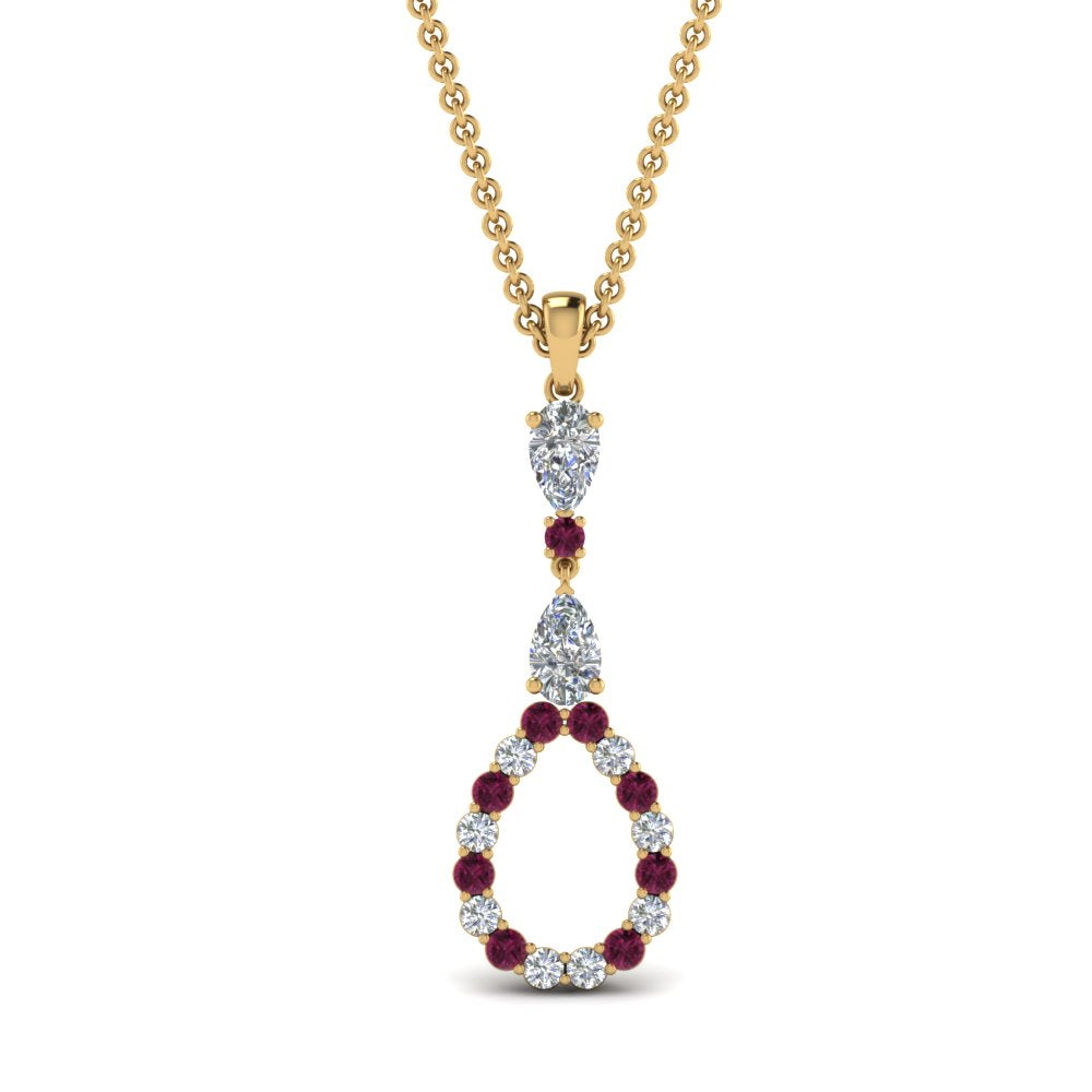 teardrop-diamond-drop-pendant-necklace-with-pink-sapphire-in-FDPD9049GSADRPI-NL-YG