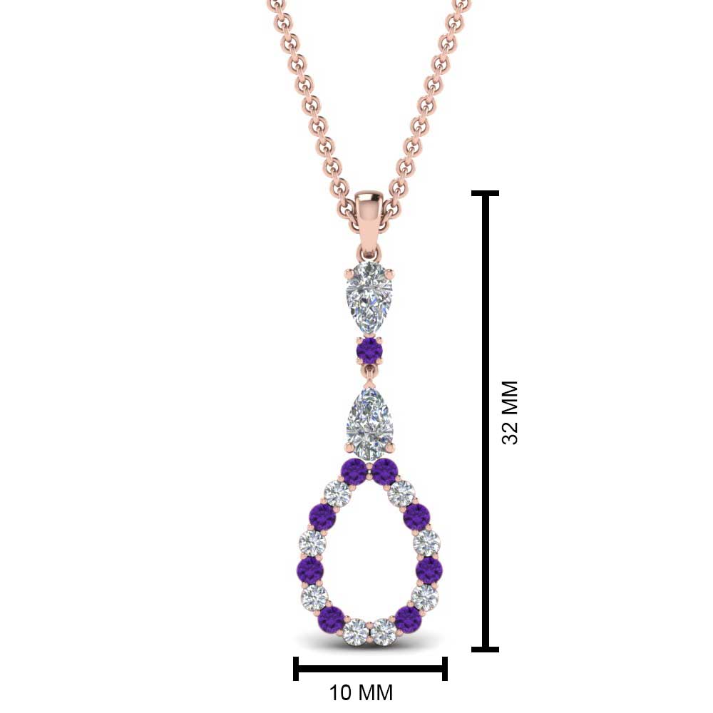 teardrop-diamond-drop-pendant-necklace-with-purple-topaz-in-FDPD9049GVITO-NL-RG
