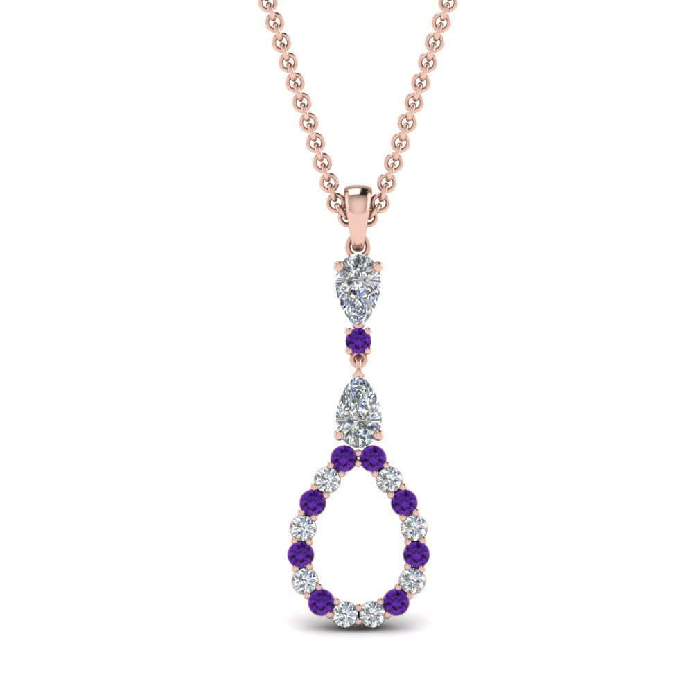 teardrop-diamond-drop-pendant-necklace-with-purple-topaz-in-FDPD9049GVITO-NL-RG
