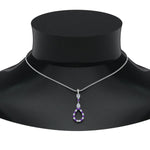 Load image into Gallery viewer, teardrop-diamond-drop-pendant-necklace-with-purple-topaz-in-FDPD9049GVITO-NL-WG
