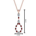 Load image into Gallery viewer, teardrop-diamond-drop-pendant-necklace-with-ruby-in-FDPD9049GRUDR-NL-RG
