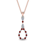 Load image into Gallery viewer, teardrop-diamond-drop-pendant-necklace-with-ruby-in-FDPD9049GRUDR-NL-RG
