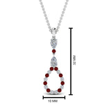 Load image into Gallery viewer, teardrop-diamond-drop-pendant-necklace-with-ruby-in-FDPD9049GRUDR-NL-WG
