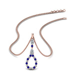 Load image into Gallery viewer, teardrop-diamond-drop-pendant-necklace-with-sapphire-in-FDPD9049GSABL-NL-RG
