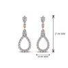 Load image into Gallery viewer, teardrop-diamond-earring-for-women-in-14K-rose-gold-FDEAR8106ANGLE1-NL-RG