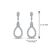 Load image into Gallery viewer, teardrop-diamond-earring-for-women-in-14K-white-gold-FDEAR8106ANGLE1-NL-WG