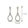 Load image into Gallery viewer, teardrop-diamond-earring-for-women-in-14K-yellow-gold-FDEAR8106ANGLE1-NL-YG