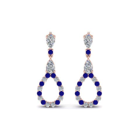 teardrop-diamond-earring-for-women-with-blue-sapphire-in-14K-rose-gold-FDEAR8106GSABLANGLE1-NL-RG