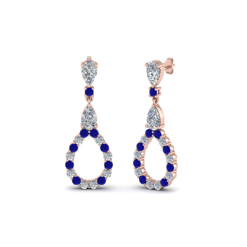 teardrop-diamond-earring-for-women-with-blue-sapphire-in-14K-rose-gold-FDEAR8106GSABLANGLE1-NL-RG