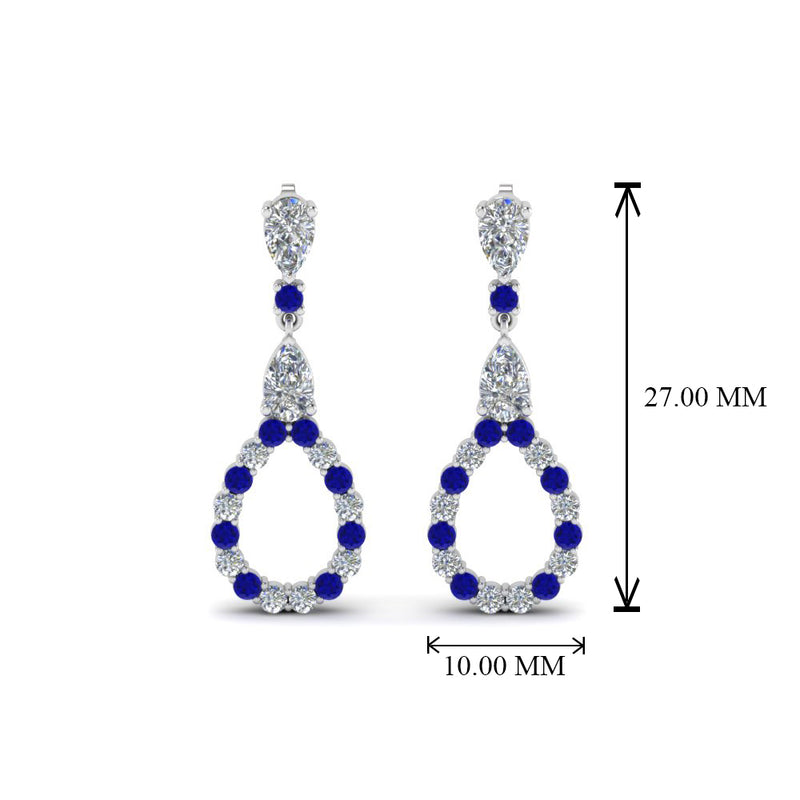 teardrop-diamond-earring-for-women-with-blue-sapphire-in-14K-white-gold-FDEAR8106GSABLANGLE1-NL-WG