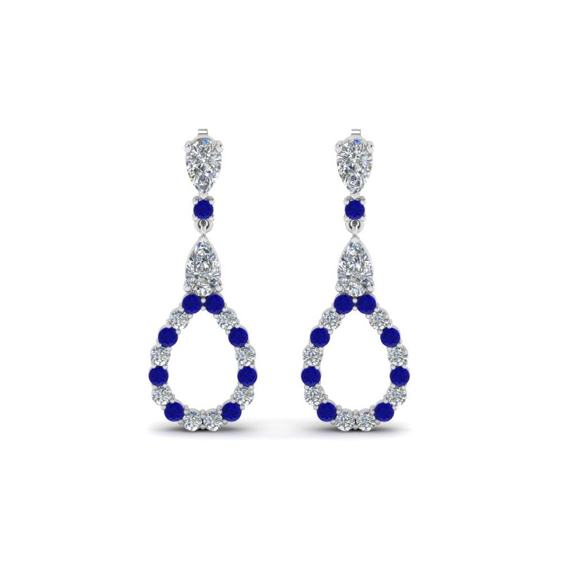 teardrop-diamond-earring-for-women-with-blue-sapphire-in-14K-white-gold-FDEAR8106GSABLANGLE1-NL-WG