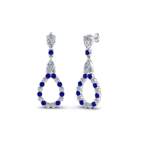 teardrop-diamond-earring-for-women-with-blue-sapphire-in-14K-white-gold-FDEAR8106GSABLANGLE1-NL-WG