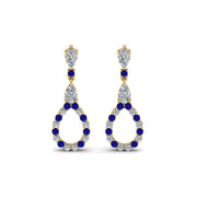 teardrop-diamond-earring-for-women-with-blue-sapphire-in-14K-yellow-gold-FDEAR8106GSABLANGLE1-NL-YG