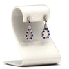 Load image into Gallery viewer, teardrop-diamond-earring-for-women-with-blue-sapphire-in-14K-yellow-gold-FDEAR8106GSABLANGLE1-NL-YG