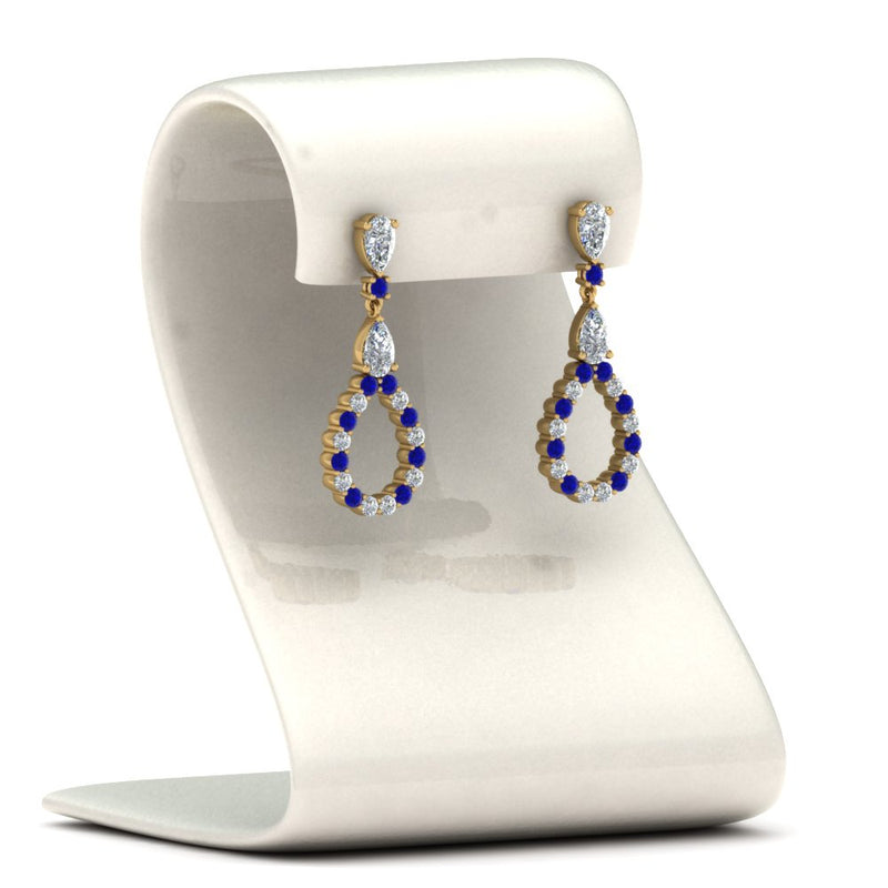 teardrop-diamond-earring-for-women-with-blue-sapphire-in-14K-yellow-gold-FDEAR8106GSABLANGLE1-NL-YG