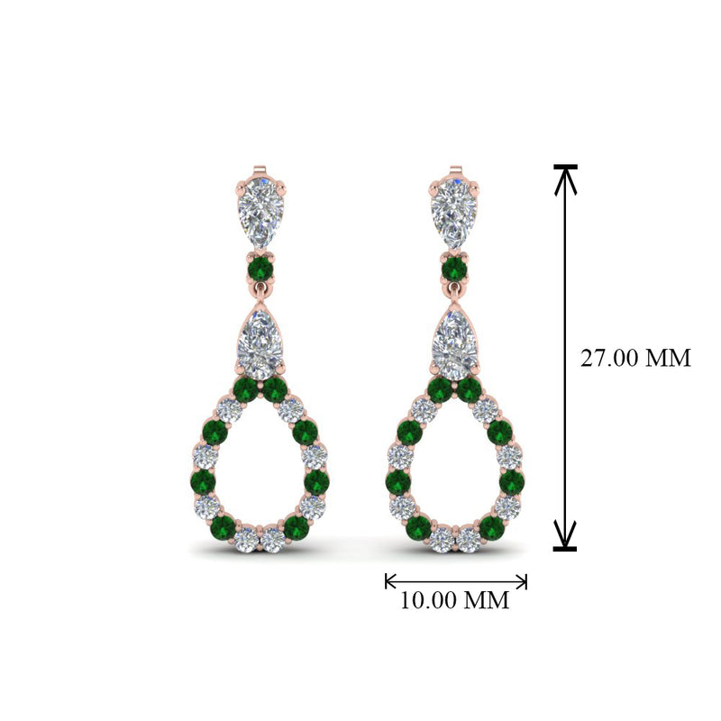 teardrop-diamond-earring-for-women-with-emerald-in-14K-rose-gold-FDEAR8106GEMGRANGLE1-NL-RG