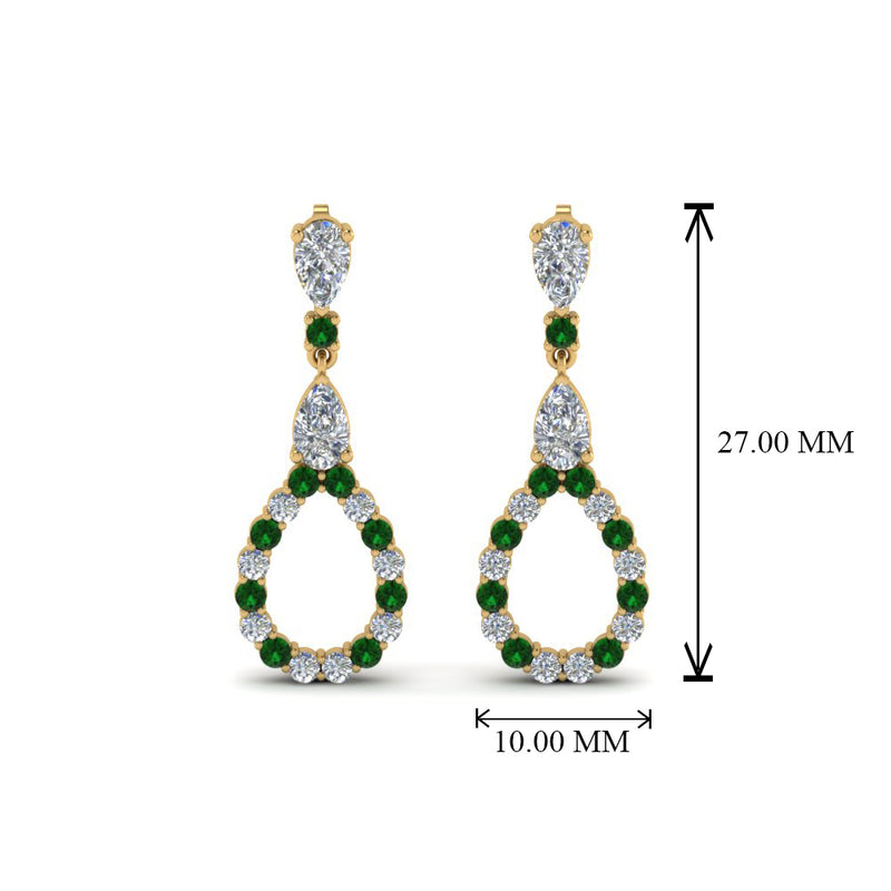 teardrop-diamond-earring-for-women-with-emerald-in-14K-yellow-gold-FDEAR8106GEMGRANGLE1-NL-YG
