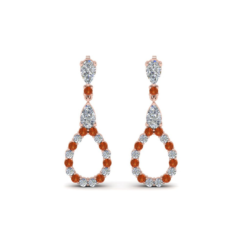 teardrop-diamond-earring-for-women-with-orange-sapphire-in-14K-rose-gold-FDEAR8106GSAORANGLE1-NL-RG