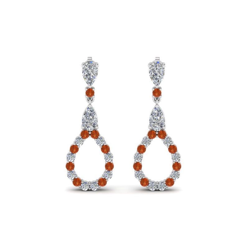 teardrop-diamond-earring-for-women-with-orange-sapphire-in-14K-white-gold-FDEAR8106GSAORANGLE1-NL-WG