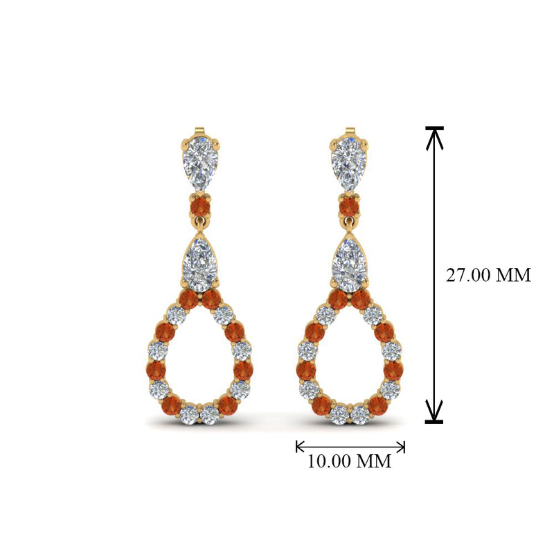 teardrop-diamond-earring-for-women-with-orange-sapphire-in-14K-yellow-gold-FDEAR8106GSAORANGLE1-NL-YG