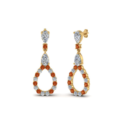 teardrop-diamond-earring-for-women-with-orange-sapphire-in-14K-yellow-gold-FDEAR8106GSAORANGLE1-NL-YG