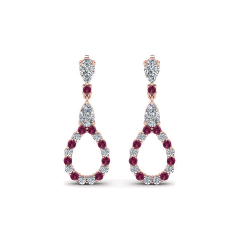 teardrop-diamond-earring-for-women-with-pink-sapphire-in-14K-rose-gold-FDEAR8106GSADRPIANGLE1-NL-RG