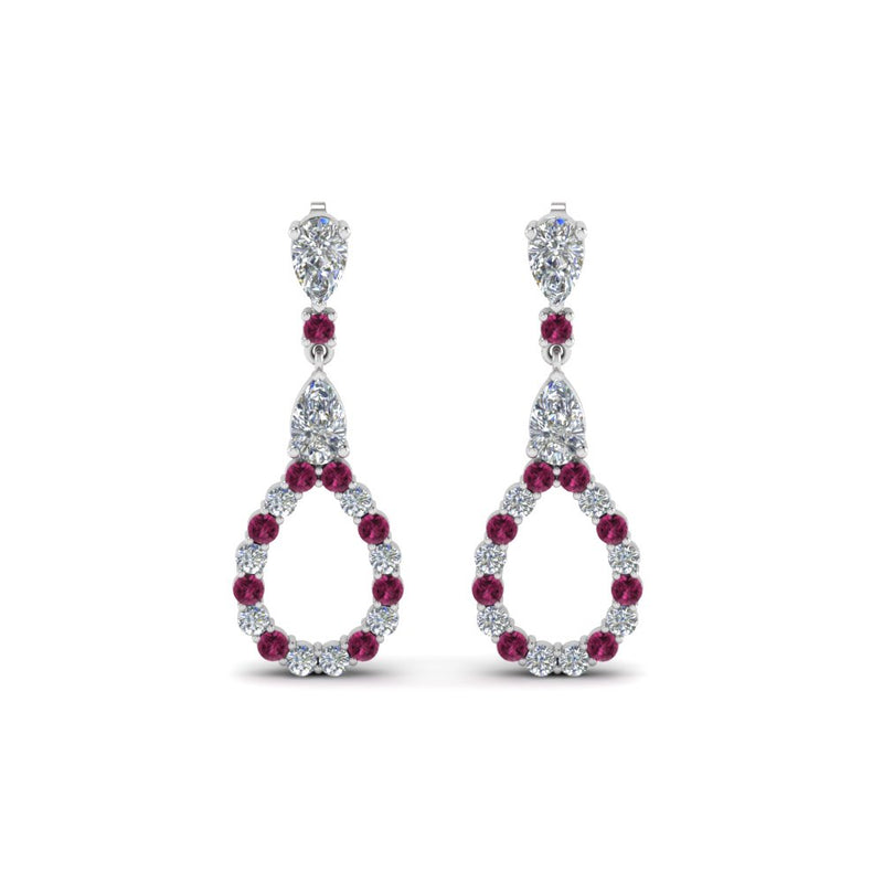 teardrop-diamond-earring-for-women-with-pink-sapphire-in-14K-white-gold-FDEAR8106GSADRPIANGLE1-NL-WG