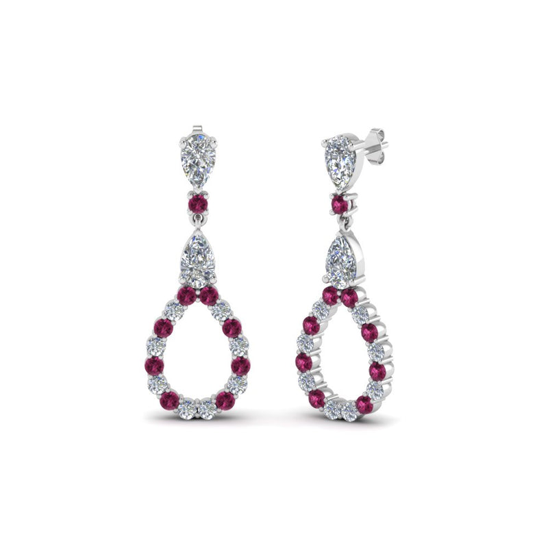 teardrop-diamond-earring-for-women-with-pink-sapphire-in-14K-white-gold-FDEAR8106GSADRPIANGLE1-NL-WG