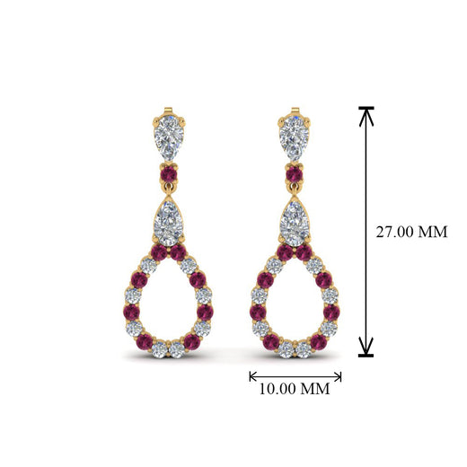 teardrop-diamond-earring-for-women-with-pink-sapphire-in-14K-yellow-gold-FDEAR8106GSADRPIANGLE1-NL-YG