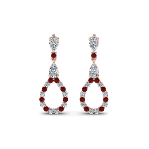 teardrop-diamond-earring-for-women-with-ruby-in-14K-rose-gold-FDEAR8106GRUDRANGLE1-NL-RG
