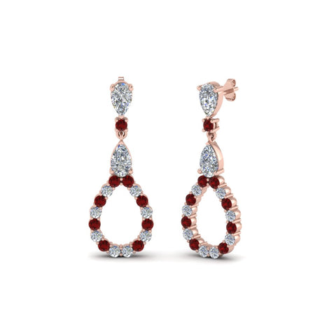 teardrop-diamond-earring-for-women-with-ruby-in-14K-rose-gold-FDEAR8106GRUDRANGLE1-NL-RG