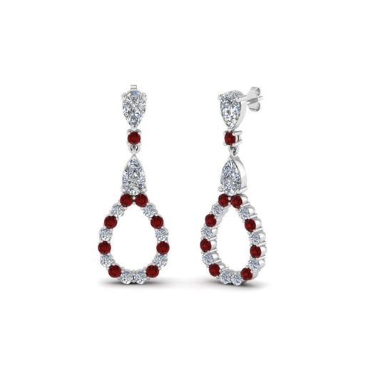 teardrop-diamond-earring-for-women-with-ruby-in-14K-white-gold-FDEAR8106GRUDRANGLE1-NL-WG