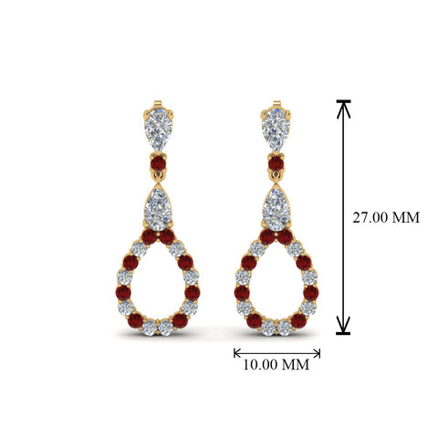 teardrop-diamond-earring-for-women-with-ruby-in-14K-yellow-gold-FDEAR8106GRUDRANGLE1-NL-YG