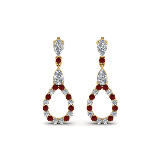 teardrop-diamond-earring-for-women-with-ruby-in-14K-yellow-gold-FDEAR8106GRUDRANGLE1-NL-YG