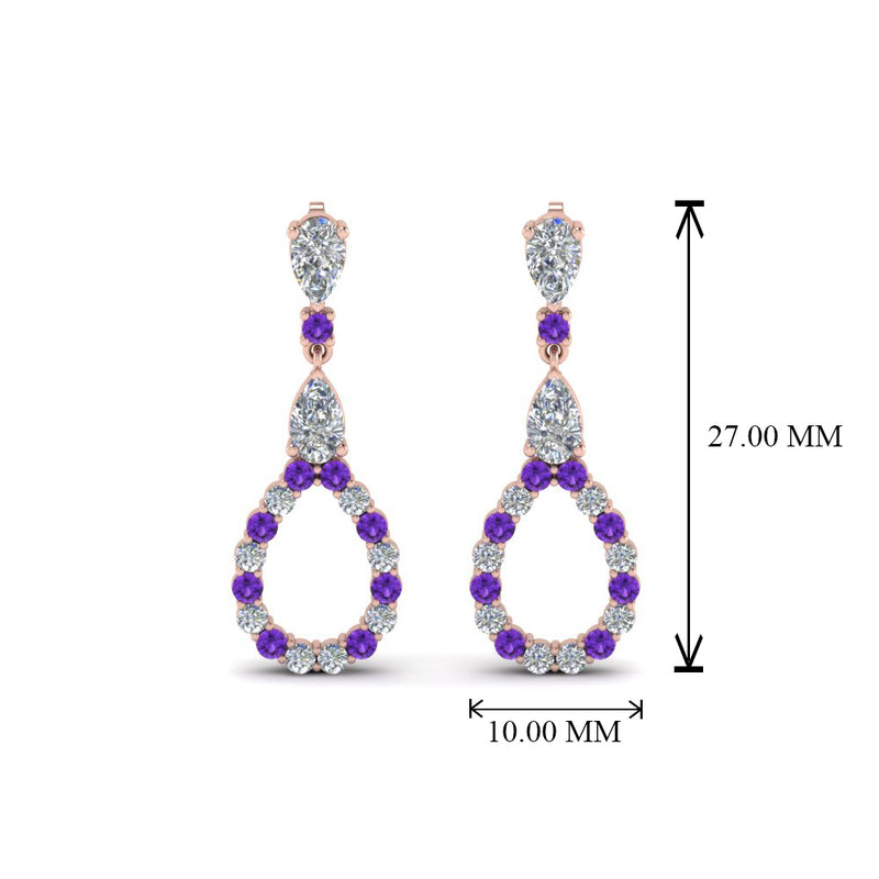 teardrop-diamond-earring-for-women-with-violac-topaz-in-14K-rose-gold-FDEAR8106GVITOANGLE1-NL-RG