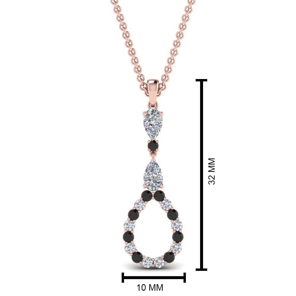 teardrop-drop-pendant-necklace-with-black-diamond-in-FDPD9049GBLACK-NL-RG