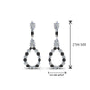 Load image into Gallery viewer, teardrop-earring-for-women-with-black-diamond-in-14K-white-gold-FDEAR8106GBLACKANGLE1-NL-WG