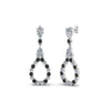 Load image into Gallery viewer, teardrop-earring-for-women-with-black-diamond-in-14K-white-gold-FDEAR8106GBLACKANGLE1-NL-WG