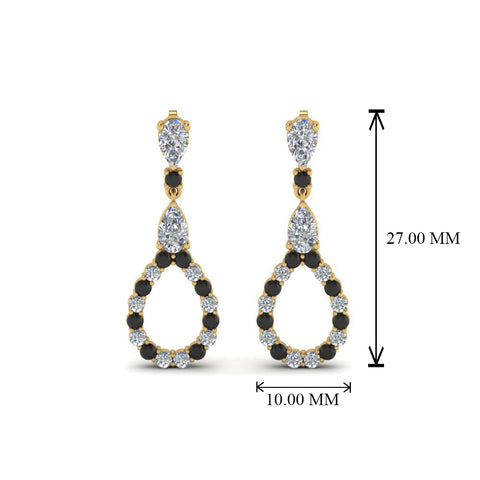 teardrop-earring-for-women-with-black-diamond-in-14K-yellow-gold-FDEAR8106GBLACKANGLE1-NL-YG