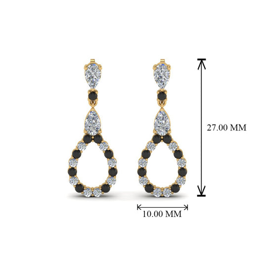 teardrop-earring-for-women-with-black-diamond-in-14K-yellow-gold-FDEAR8106GBLACKANGLE1-NL-YG