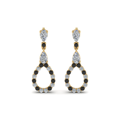 teardrop-earring-for-women-with-black-diamond-in-14K-yellow-gold-FDEAR8106GBLACKANGLE1-NL-YG