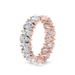 Load image into Gallery viewer, teardrop-eternity-band-4-carat-diamond-in-rose-gold-FD10554PE-0.20CT-ANGLE2-NL-RG
