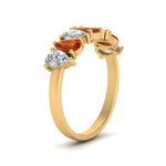 Load image into Gallery viewer, Teardrop 7 Stone Wedding Band
