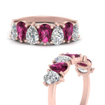 Load image into Gallery viewer, Teardrop Wedding Band Diamond 2.25 Carat
