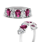 Load image into Gallery viewer, Teardrop Wedding Band Diamond 2.25 Carat
