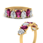 Load image into Gallery viewer, Teardrop Wedding Band Diamond 2.25 Carat
