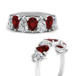 Load image into Gallery viewer, Teardrop Wedding Band Diamond 2.25 Carat
