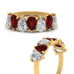 Load image into Gallery viewer, Wedding Band Teardrop Diamond 2.75 Carat
