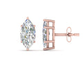 Thumbnail 75 - Marquise Diamond 6 Prong Stud Earrings